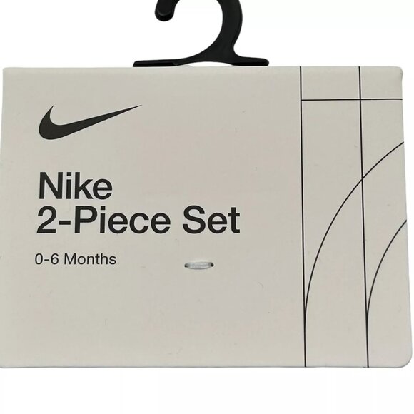 Nike Baby Infant Boy's Hat and Booties 2-Piece Set Size 0-6 Months Blue/White - Picture 8 of 9